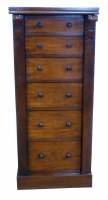 Lot 441 - Victorian mahogany Wellington chest