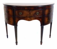 Lot 458 - Edwardian mahogany demi-lune sideboard