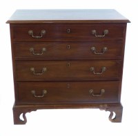 Lot 459 - George III mahogany chest of drawers.