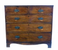 Lot 460 - George III mahogany chest of drawers.