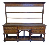 Lot 468 - George II oak dresser