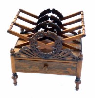 Lot 482 - Regency rosewood music Canterbury.