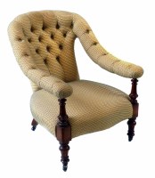 Lot 488 - Victorian spoon-back chair.