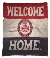 Lot 1 - Welcome Home silk British WW1 flag.