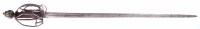 Lot 20 - English Civil War era basket hilted sword, with