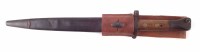 Lot 33 - British Lee Metford MkII 1888 bayonet, scabbard
