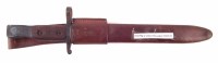 Lot 42 - Canadian Ross Rifle 1907 MkII bayonet, scabbard