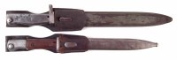 Lot 52 - German WW1 Ersatz 1916 bayonet, and one other.