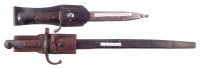 Lot 62 - Two Turkish bayonets, with scabbards and frogs.