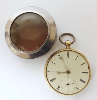 Lot 364 - 18ct gold pocket watch.