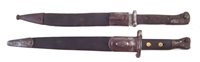Lot 177 - 1888 pattern MK11 bayonet and scabbard together with a Mauser bayonet and scabbard