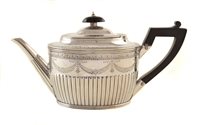 Lot 26 - Victorian silver teapot