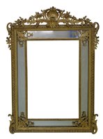 Lot 429 - 19th century wall mirror.