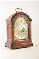 Lot 335 - A mid 18th century mahogany bracket clock by Christopher Moon of London