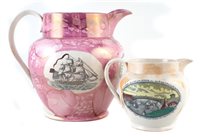 Lot 149 - Sunderland Lustre jug and one other