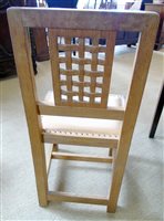 Lot 456 - Four Mouseman dining chairs