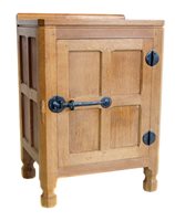 Lot 442 - Robert "Mouseman" Thompson bedside locker.
