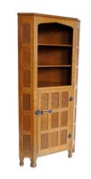 Lot 457 - Mouseman corner cupboard