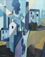 Lot 404 - Peter Stanaway, "Mill at Diggle", acrylic.