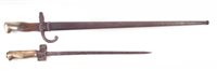 Lot 188 - Lebel bayonet and a Gras bayonet