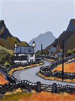 Lot 265 - David Barnes, "Through the Pass", oil.