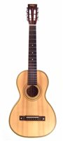 Lot 102 - Vintage Viato travel guitar
