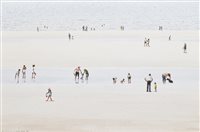 Lot 564 - Robert Littleford, Beach scene with figures, watercolour.