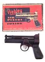 Lot 238 - Webley Junior  .177 Air Pistol with reproduction box