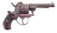 Lot 9 - 12mm 5 shot Guardian Pin fire revolver.