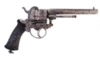 Lot 15 - 12mm 6 shot Guardian Pinfire revolver.