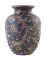 Lot 214 - Martin Brothers vase.