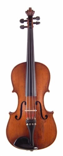 3 - German viola labelled Ruggeri with case and bow