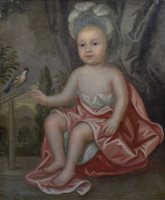 Lot 590 - English School, 18th century, Portrait of Charles Foley Wilmot (1798-1852), oil.