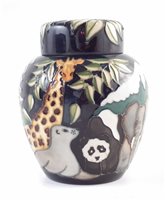 Lot 281 - Moorcroft Noah's Ark Ginger Jar