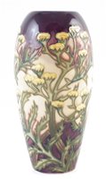 Lot 241 - Moorcroft Tansy pattern vase.