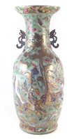 Lot 326 - Large Chinese twin handled vase.