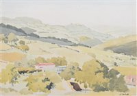 Lot 573 - Pierre Adolphe Valette, French rural scene, watercolour.