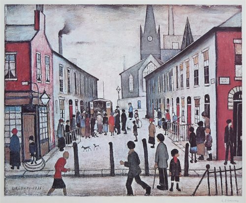Lot 470 - After L.S. Lowry, "Fever Van", signed limited edition print.