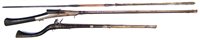 Lot 136 - Indian Matchlock musket, a similar Flintlock and a throwing spear