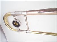 Lot 138 - King 2B Silverstone trombone with case