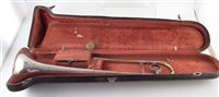 Lot 138 - King 2B Silverstone trombone with case