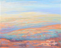 Lot 324 - Mary Lord, "August Space", oil.