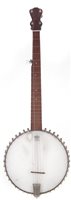Lot 22 - Lyon and Healy five string banjo
