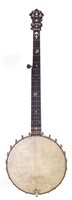 Lot 53 - S.S. Stewart Universal Favorite (sic) five string banjo