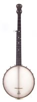 Lot 81 - Companion Style  C five string banjo possibly Fairbanks.