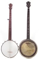 Lot 43 - Elias Howe Superbo banjo and a Greenop Patent Zither banjo