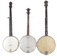 Lot 24 - Slingerland tennor banjo and two other banjos