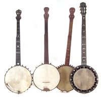 Lot 39 - Four banjos