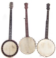 Lot 26 - Three banjos