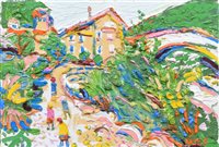 Lot 551 - Fred Yates, "A Lovely 'Thick' Nyons", oil.